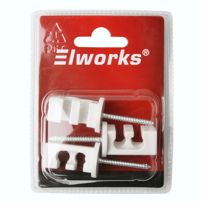 Eloppheng 3 stk. hvit